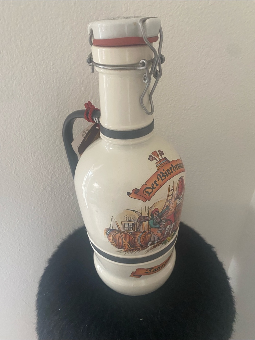 Vintage Der Bierbrauer Jahreskrug German Beer Growler Jug Pitcher